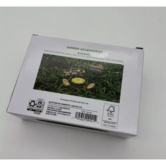 Garden Party 5pc Accessories Decor Set For Garden. New In Box. - Picture 3 of 4
